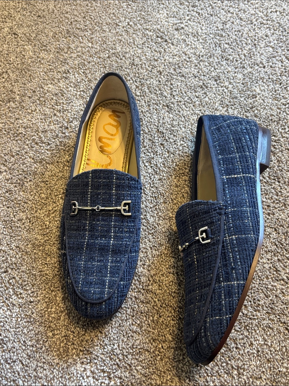 Sam Edelman Lorraine Plaid Horse Bit Loafer